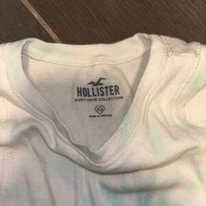Hollister Kids White Ribbed Short Sleeve Tee